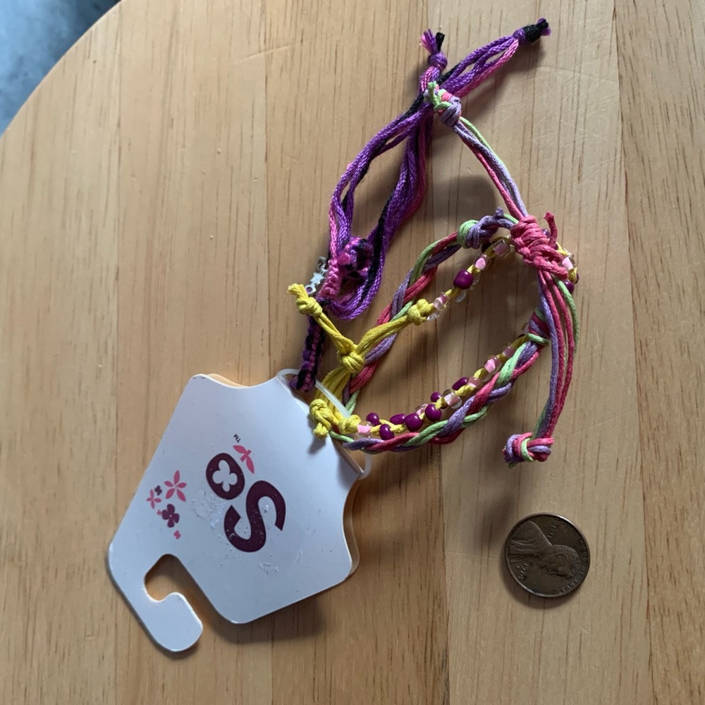 Three Beautiful Multi-Colored SO Bracelets